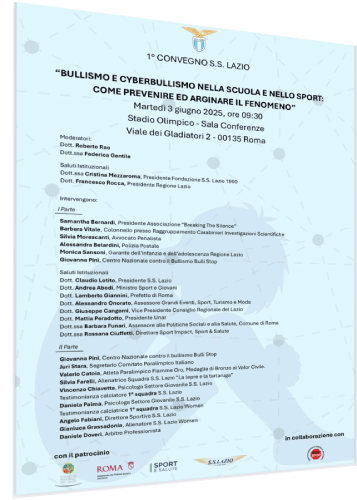 Programma 1° Convegno SS Lazio